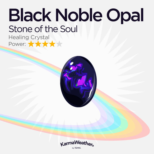 Opale noble noire