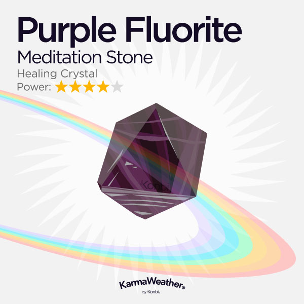 Fluorite pourpre