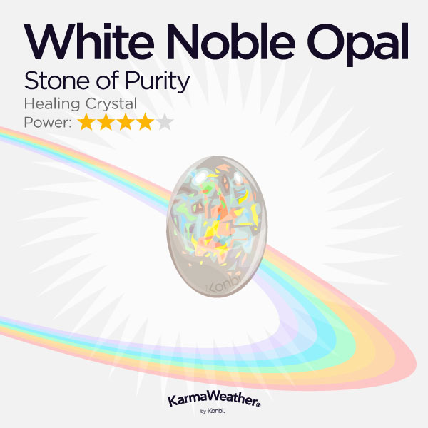 Opale noble blanche